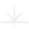 Ekena Millwork Redmond Architectural Grade PVC Gable Bracket, 96"W x 60"H x 2"D x 4"F, 15/12 Pitch GBP096X60X0204RED00 - alternate 4